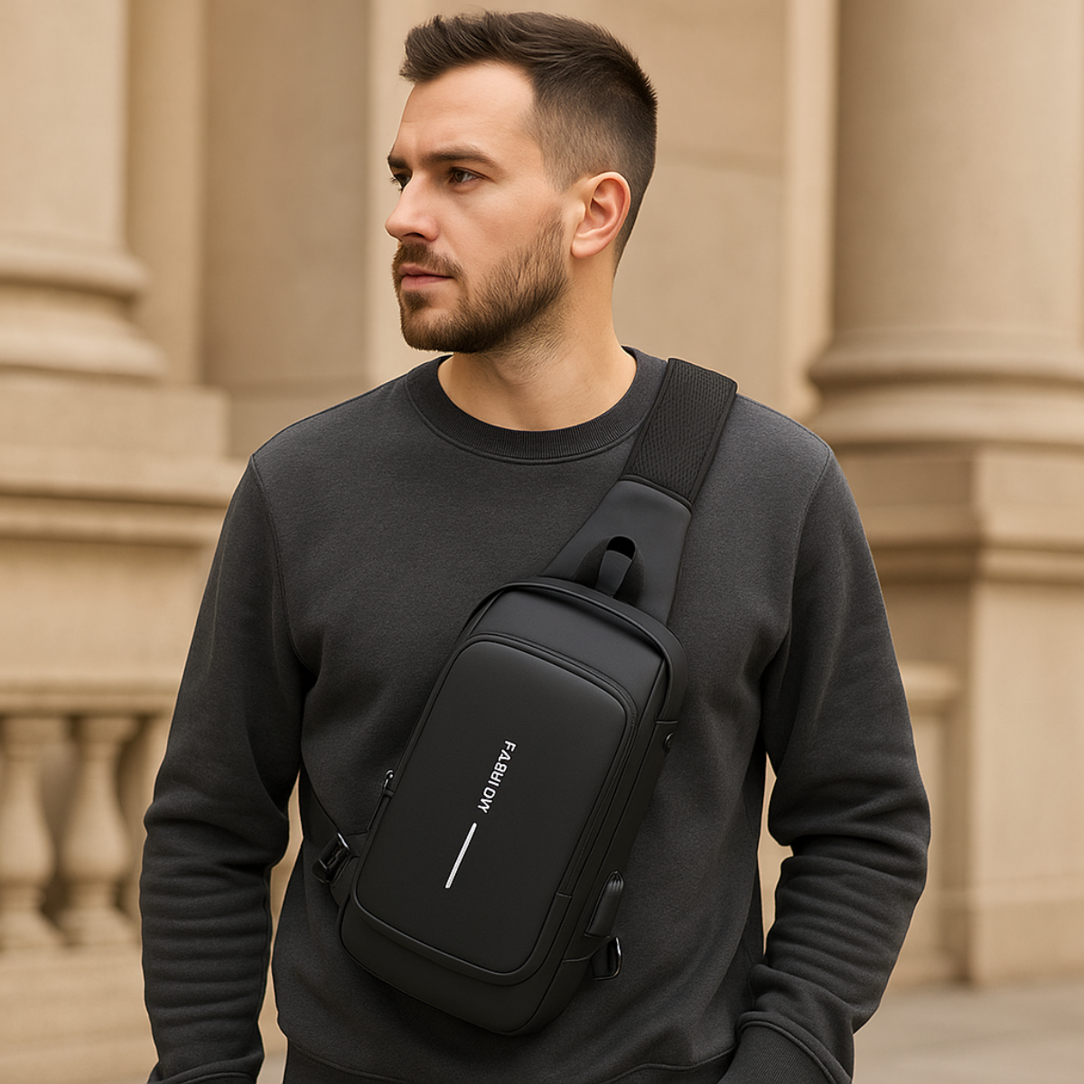 LockGuard – Geantă Crossbody Inteligentă Antifurt