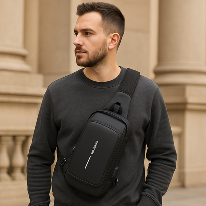 LockGuard – Geantă Crossbody Inteligentă Antifurt