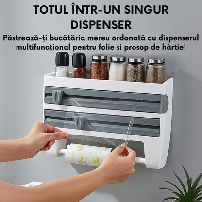 NeatBud – Organizator 3 în 1 pentru Bucătărie cu Suport pentru Folie