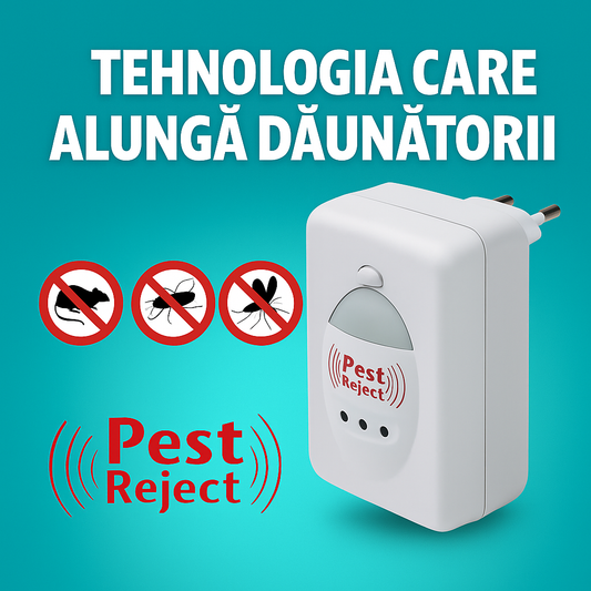 🦟 Pest Reject – Dispozitiv Electronic Anti-Dăunători Ultrasonic